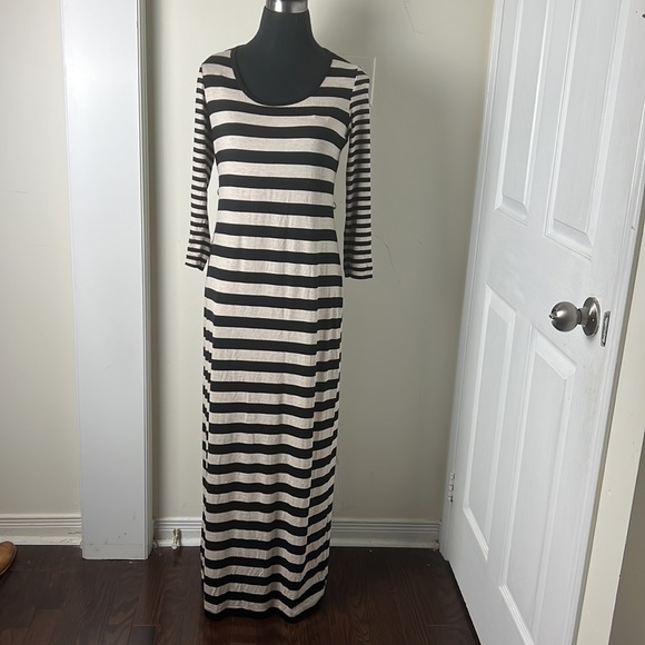 Calvin Klein knit Rugby Stripes Maxi Sweater Dress Size 6 - Picture 6 of 15